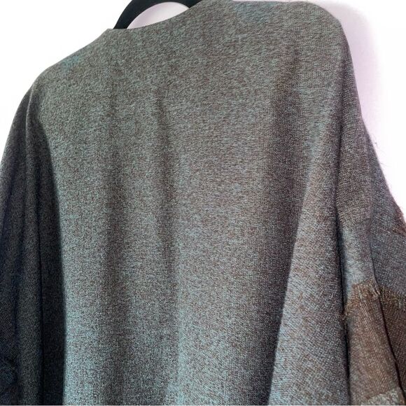 IC Connie K Size M Striped Kimono Longline Cardigan Lagenlook Artsy - Picture 7 of 8